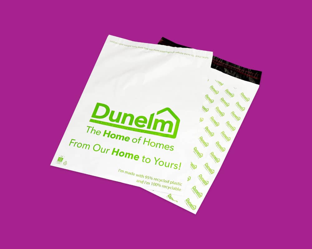 Custom printed mailing bag - Dunelm, Printed Packaging, Bespoke Packaging UK, Custom Packaging