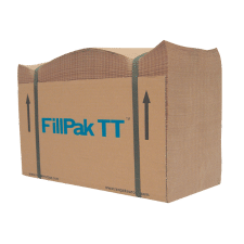 Image shows a block of FillPak TT paper packaging. Part of Macfarlane Packaging's paper void fill and cushioning range. 